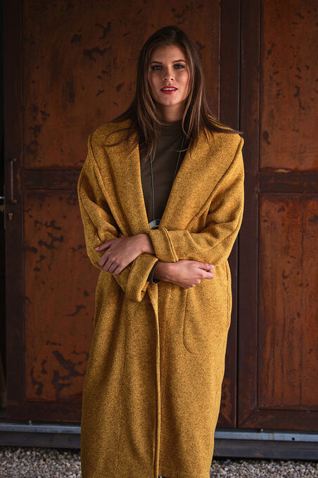 Coat Scarf Mustard