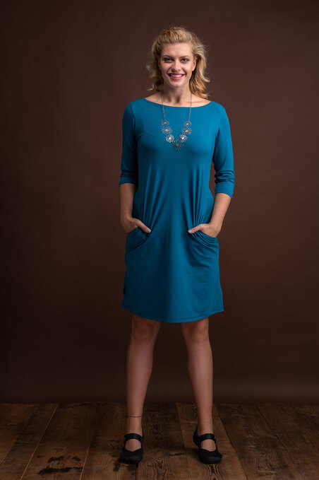 Dress Madeira Petrol Blue