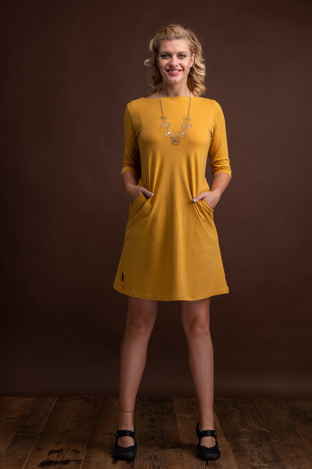 Dress Madeira Mustard