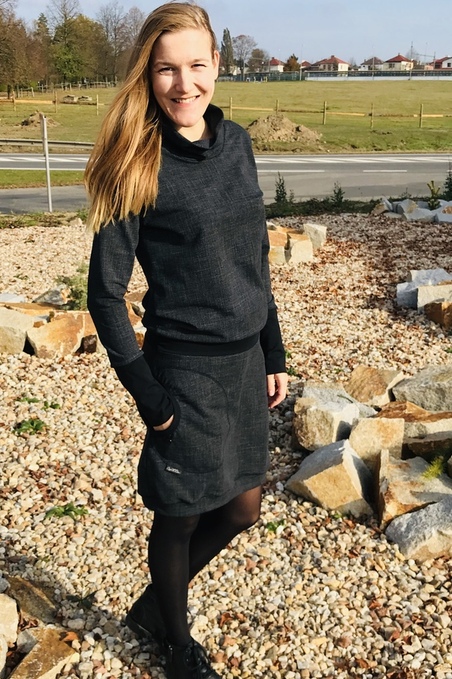 Dress Carrie Long Sleeve Black Jeans