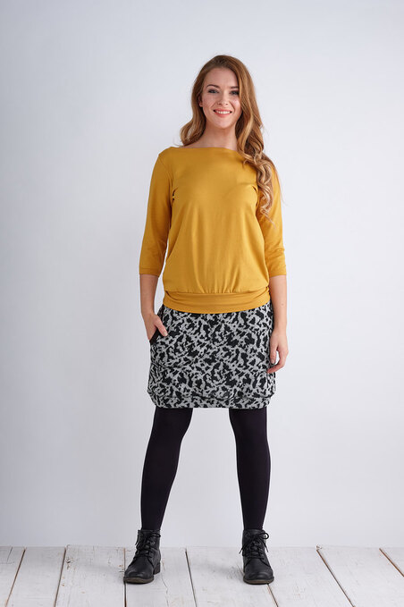 T-shirt 3/4 Sleeve Mustard