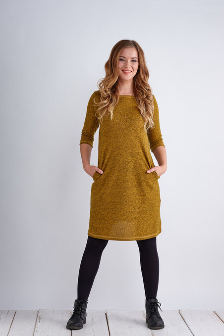 Dress Madeira Warm Mustard Melange