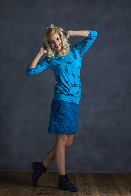 Skirt Warm Turquoise Melange
