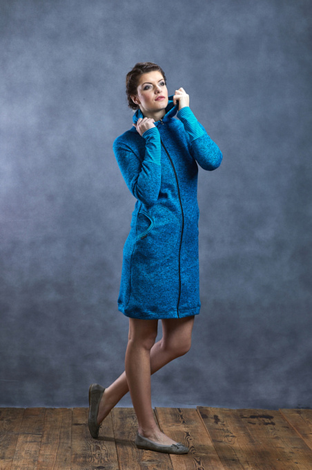 Coat Turquoise and Turquoise Stripes