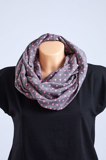 Tunnel Gray/Pink Dots